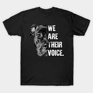 Love Pitbull We Are Their Voice T-Shirt